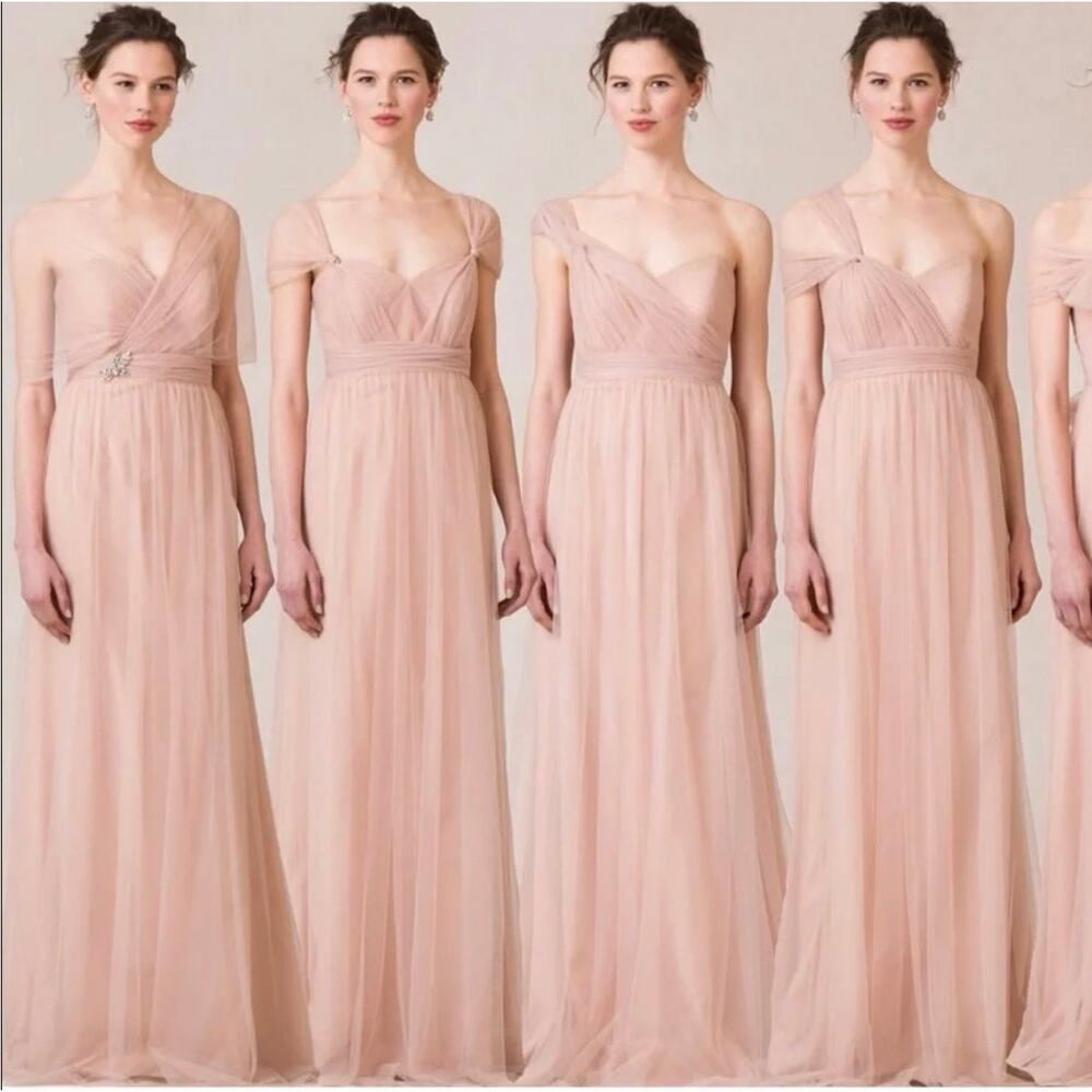 Jenny Yoo Annabelle Blush Convertible Maxi Dress
Size 12